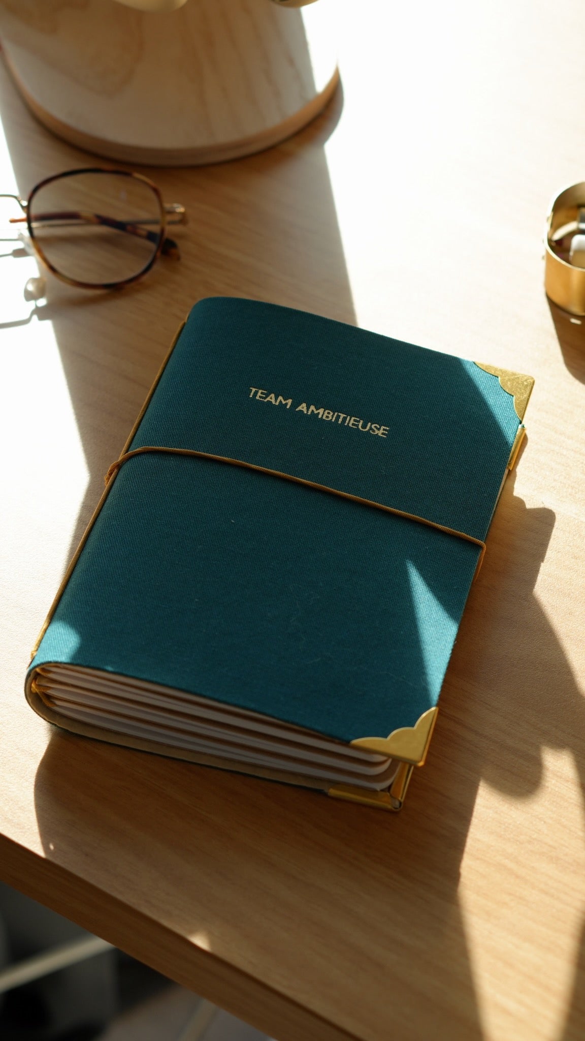 Carnet de bord rechargeable - Team ambitieuse - Bleu