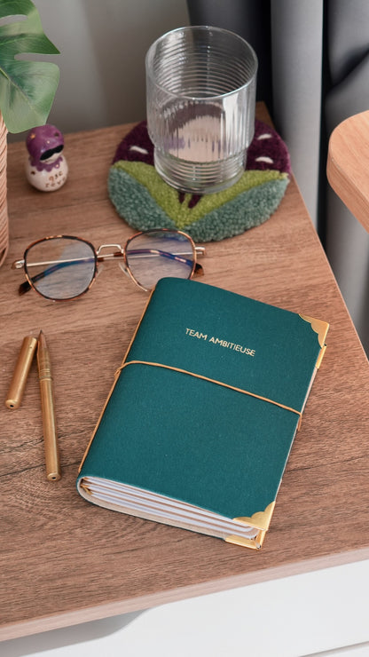 Carnet de bord rechargeable - Team ambitieuse - Bleu