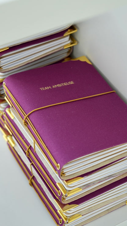 Carnet de bord rechargeable - Team ambitieuse - Fuchsia