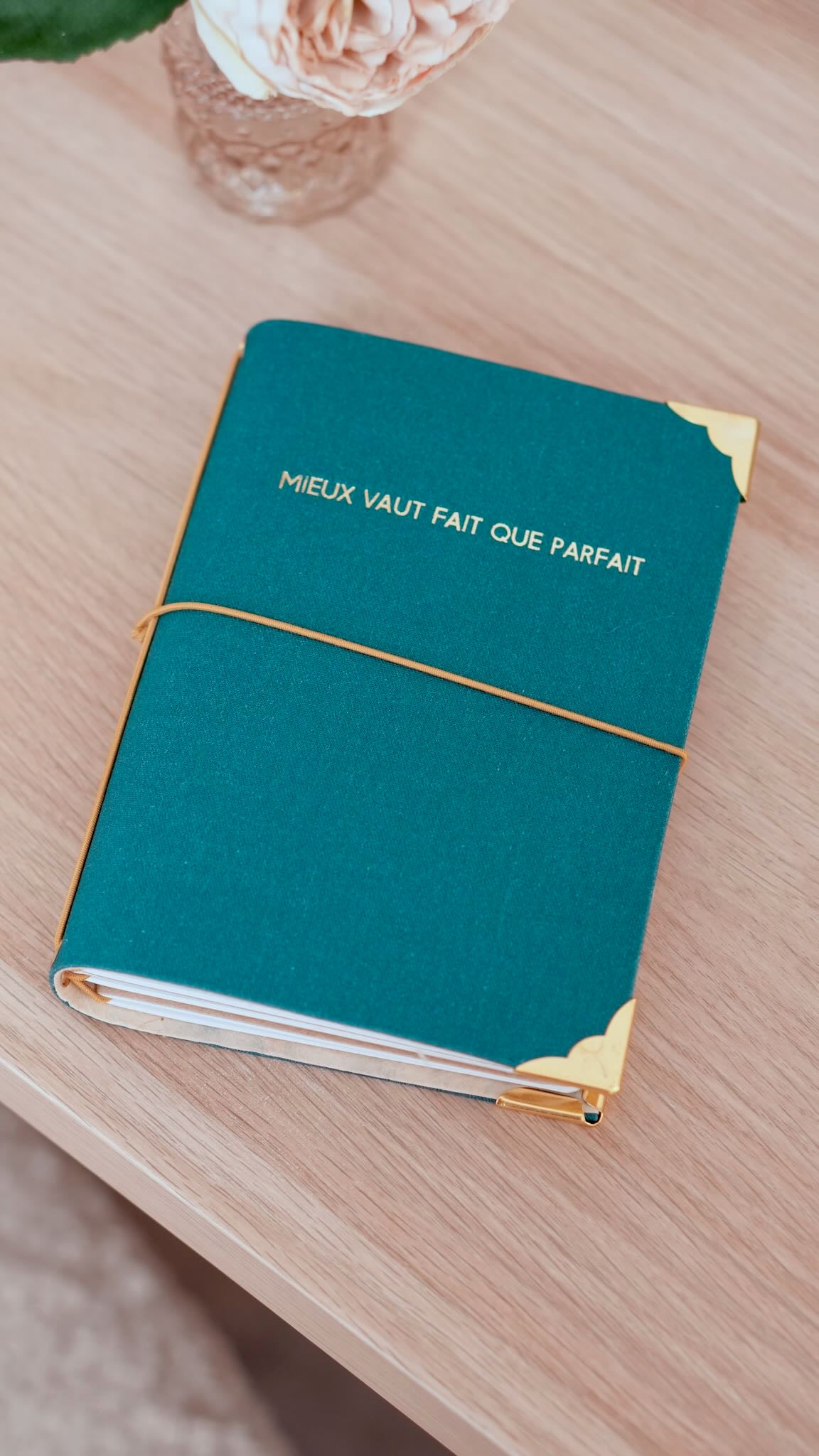 Carnet de bord rechargeable - Mieux vaut fait que parfait - Bleu