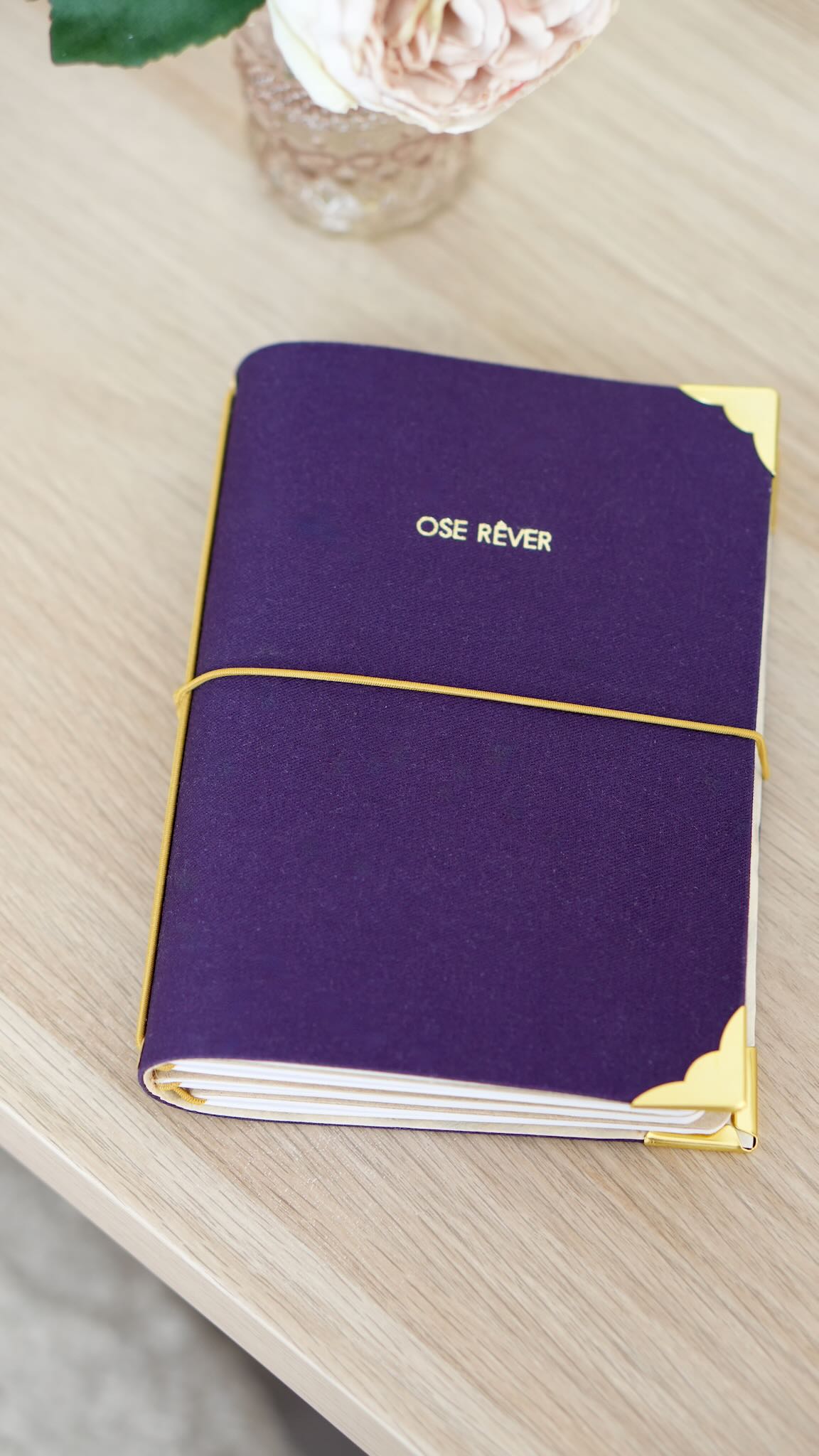 Carnet de bord rechargeable - Ose Rêver - Violet