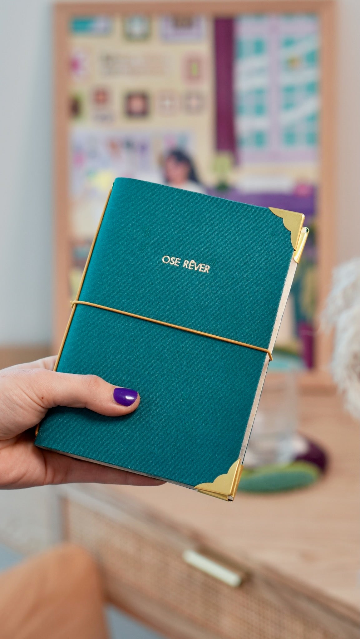 Carnet de bord rechargeable - Ose Rêver - Bleu