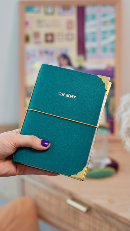 Carnet de bord rechargeable - Ose Rêver - Bleu