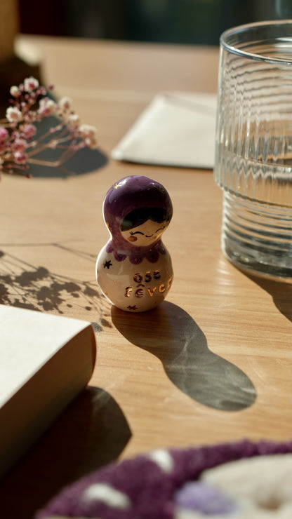 Grigri &quot;ose rêver&quot; - Prune