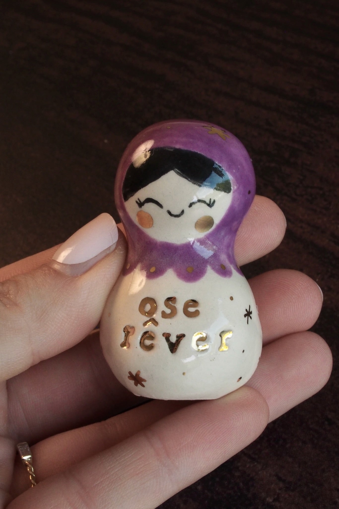 Grigri &quot;ose rêver&quot; - Prune