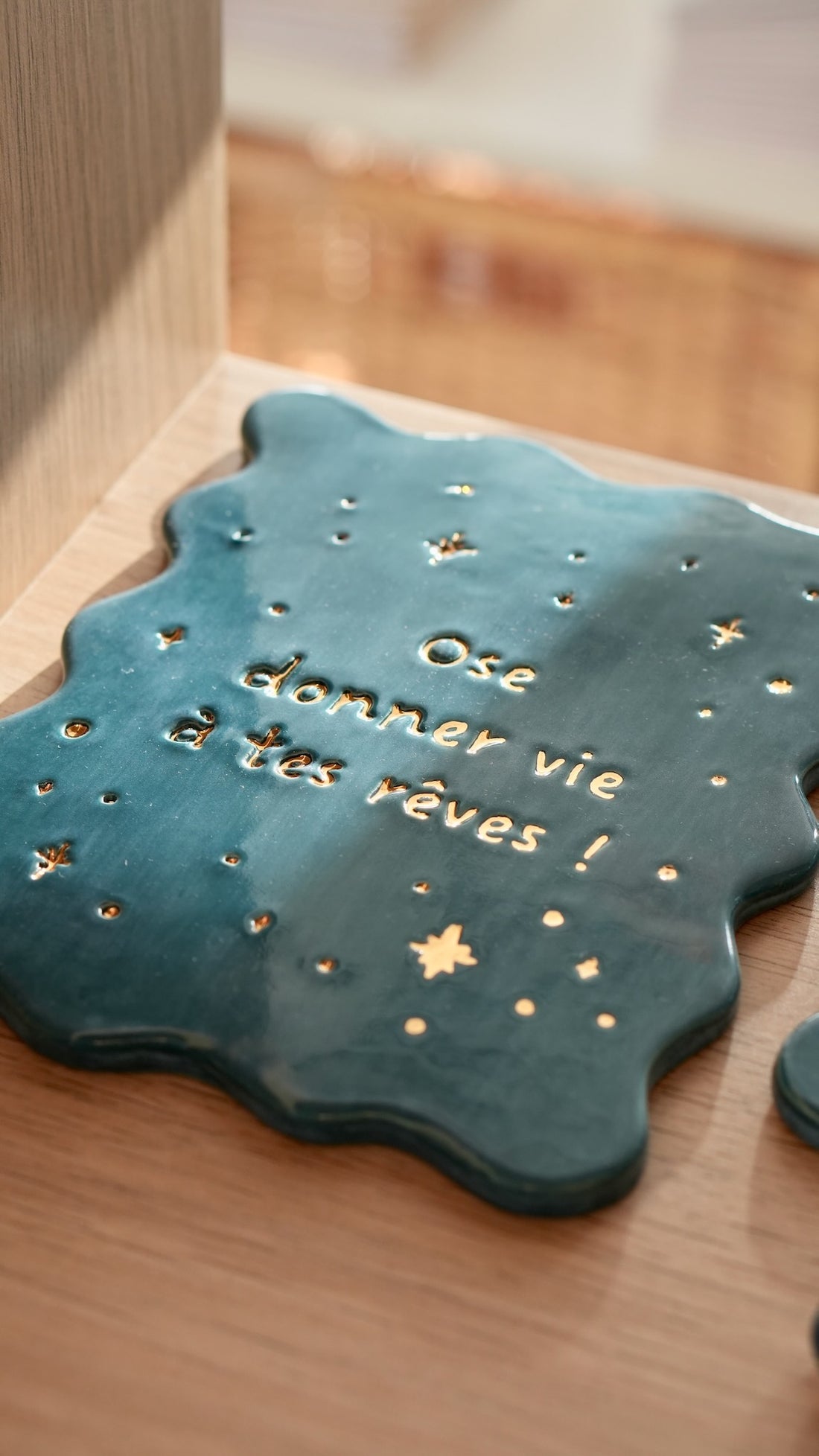 Carte murale &quot;Ose donner vie à tes rêves&quot; - Bleu