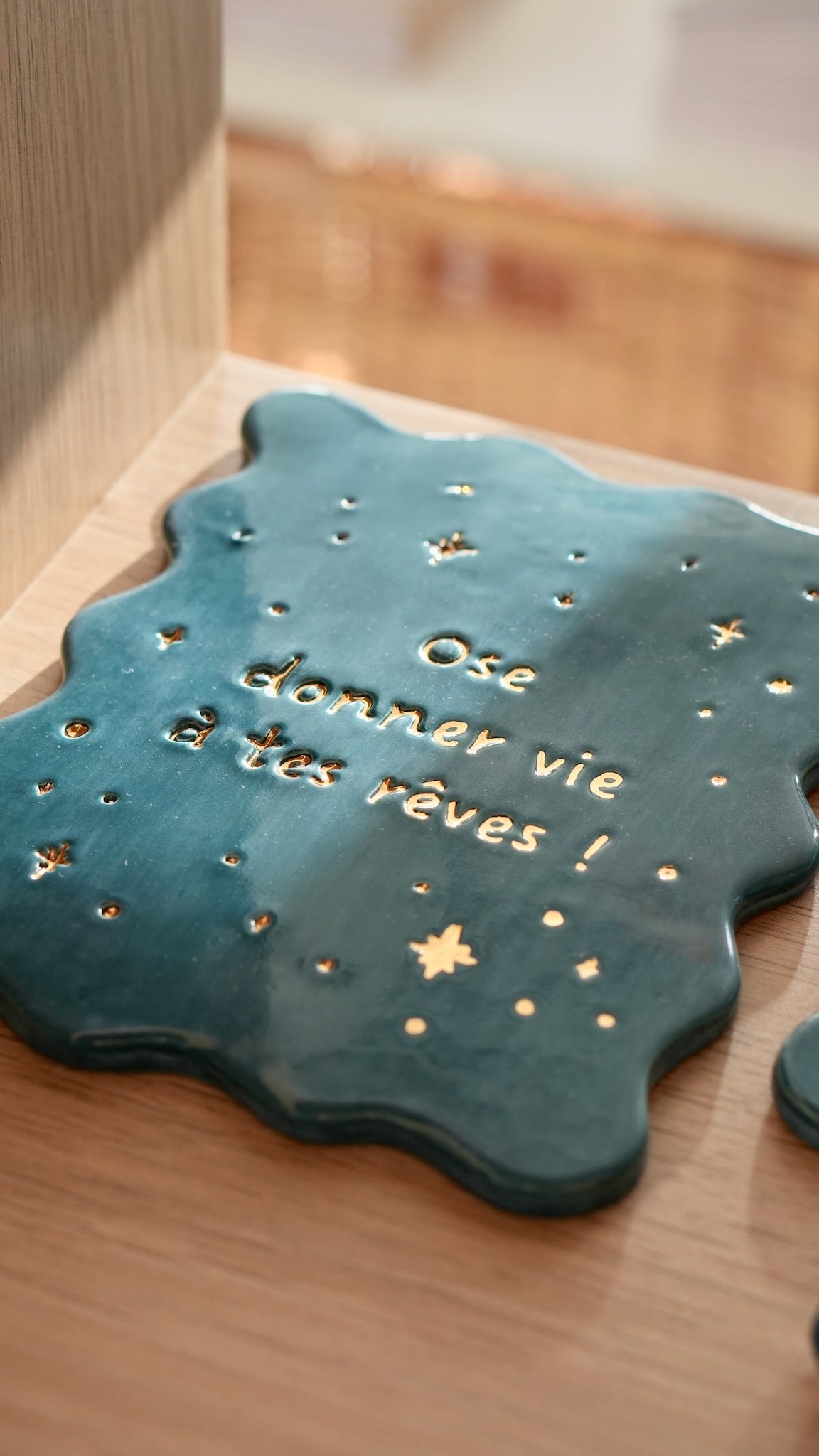 Carte murale &quot;Ose donner vie à tes rêves&quot; - Bleu