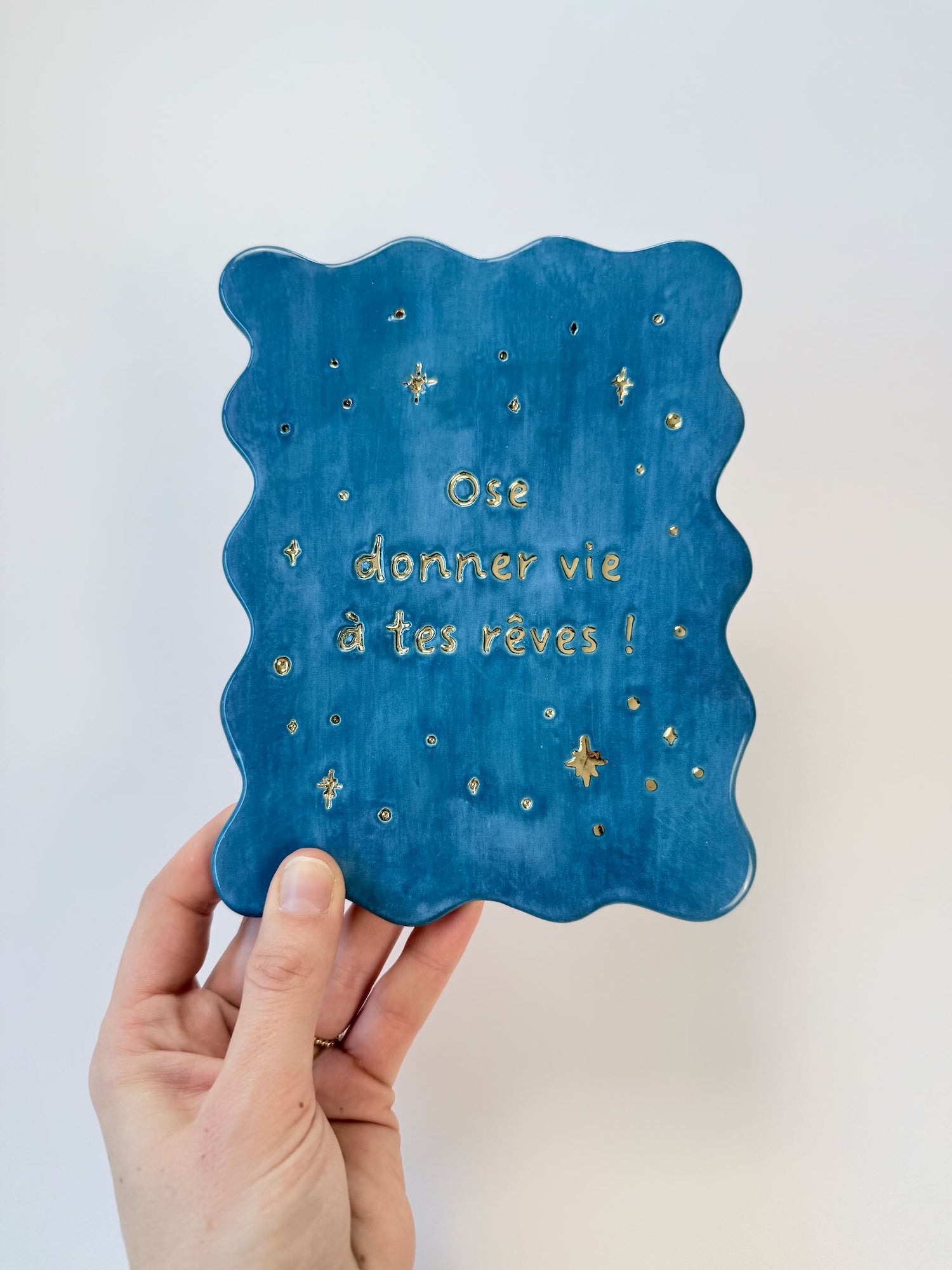 Carte murale &quot;Ose donner vie à tes rêves&quot; - Bleu