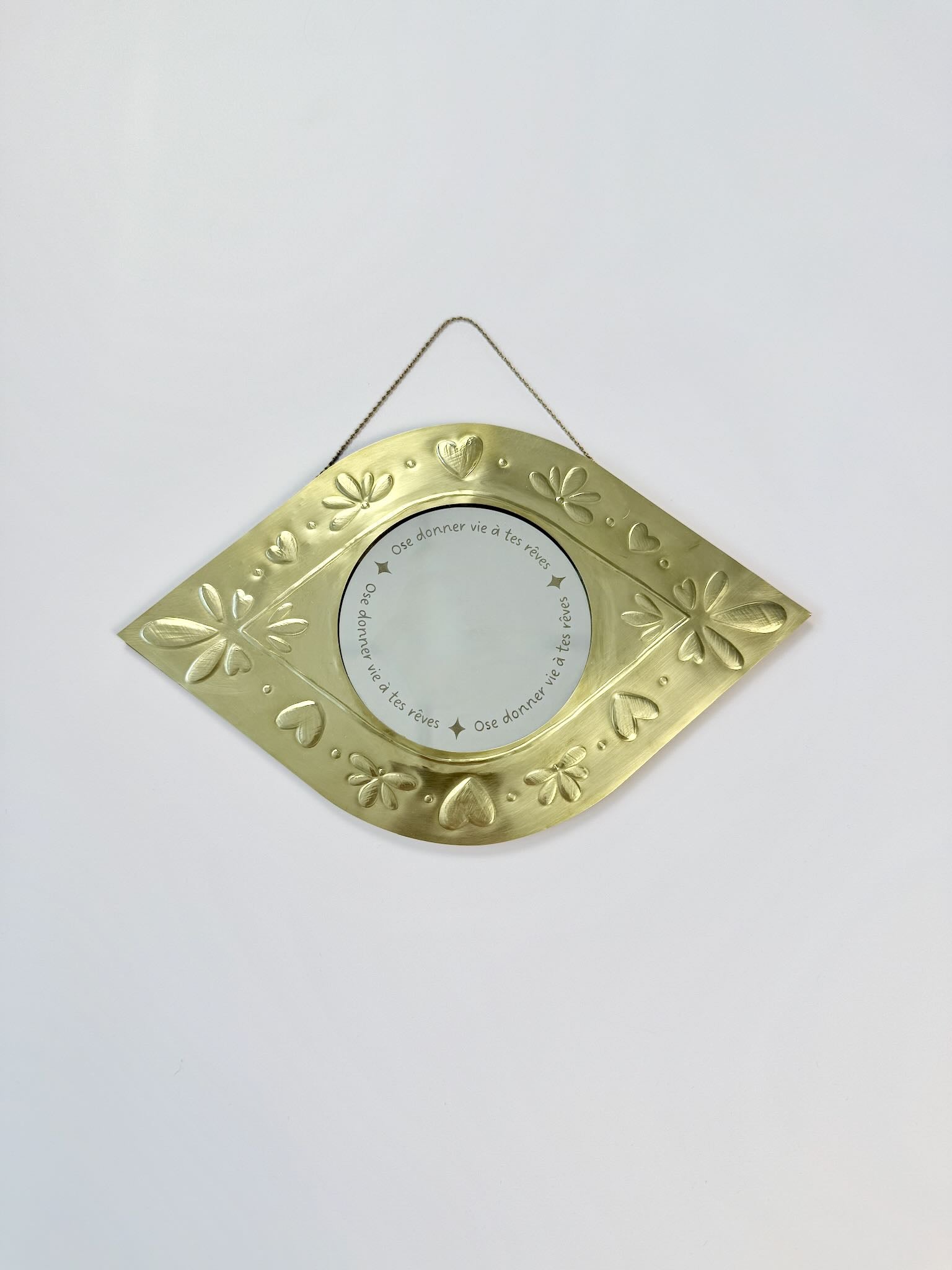 Miroir oeil &quot;Ose donner vie à tes rêves&quot;