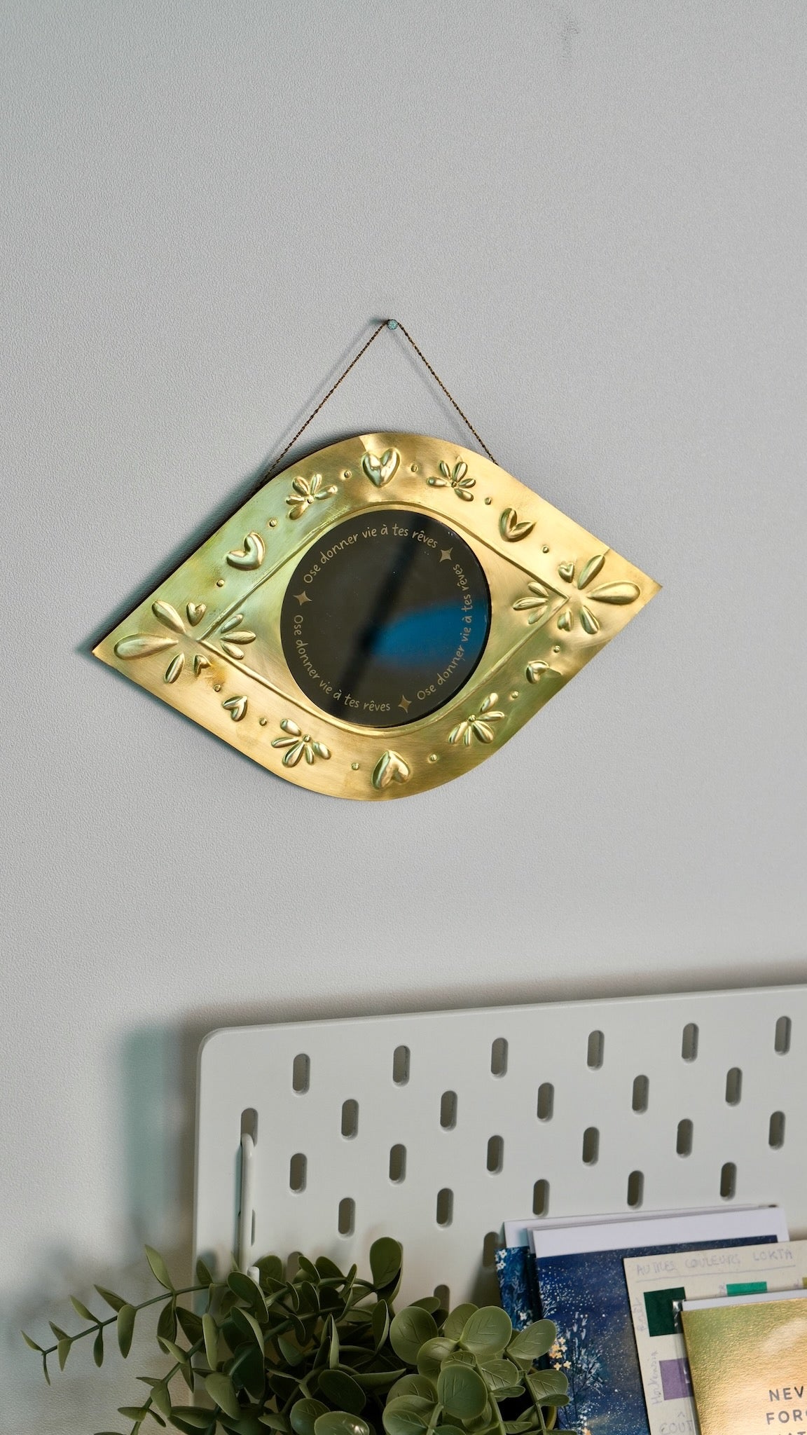 Miroir oeil &quot;Ose donner vie à tes rêves&quot;