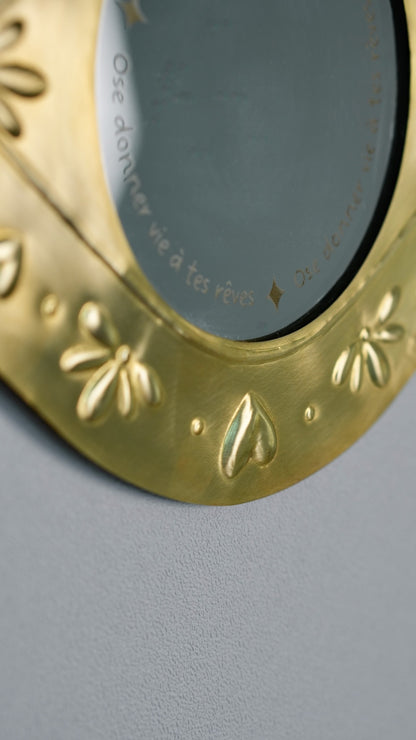 Miroir oeil &quot;Ose donner vie à tes rêves&quot;