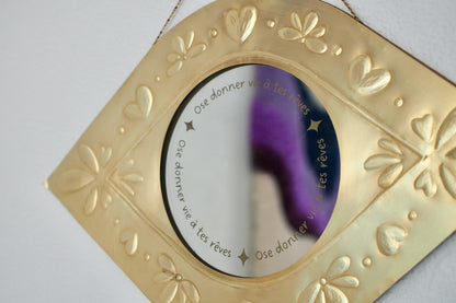 Miroir oeil &quot;Ose donner vie à tes rêves&quot;