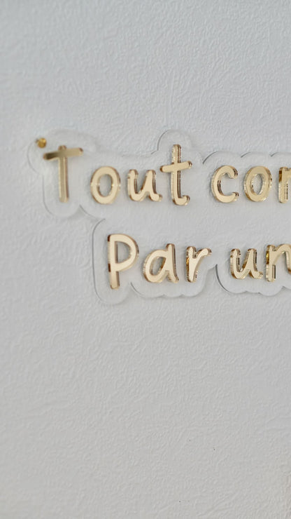 Enseigne &quot;Tout commence par une idée&quot;