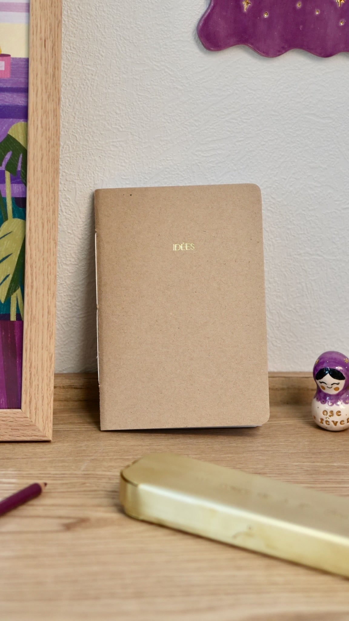 Livret &quot;Idées&quot; relié à la main
