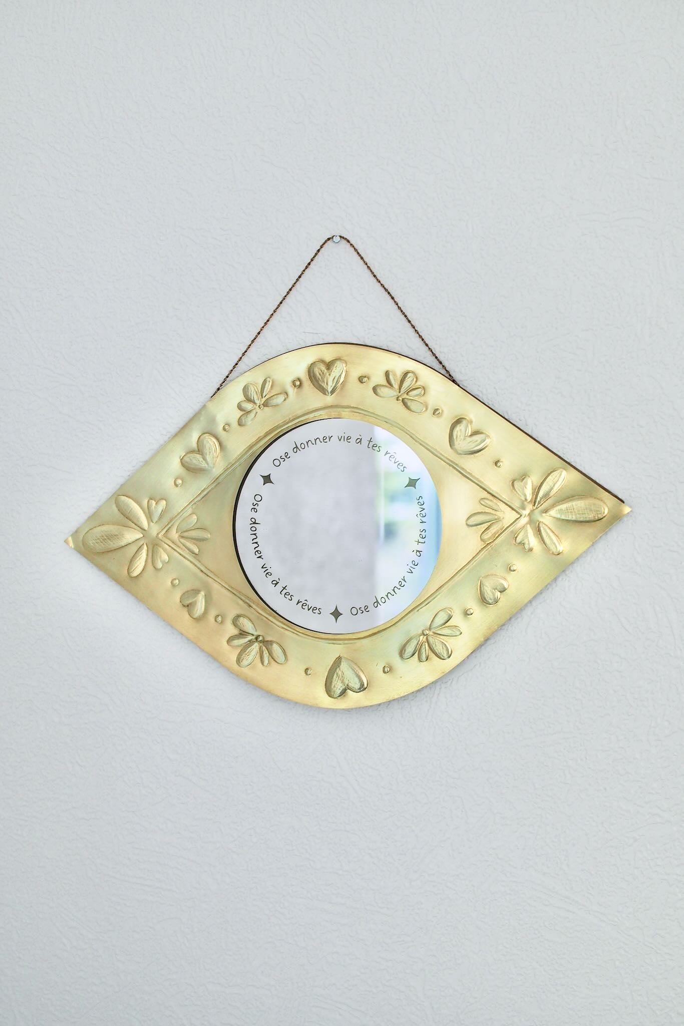 Miroir oeil &quot;Ose donner vie à tes rêves&quot;