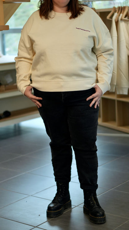 Sweat brodé femme &quot;Team Entrepreneuse&quot; - Bordeau