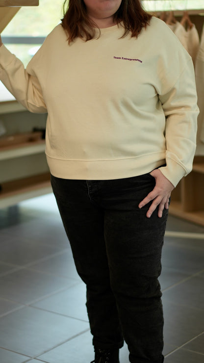 Sweat brodé femme &quot;Team Entrepreneuse&quot; - Bordeau