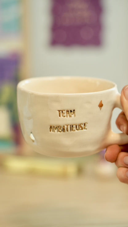 Tasse dorée &quot;Team ambitieuse&quot;