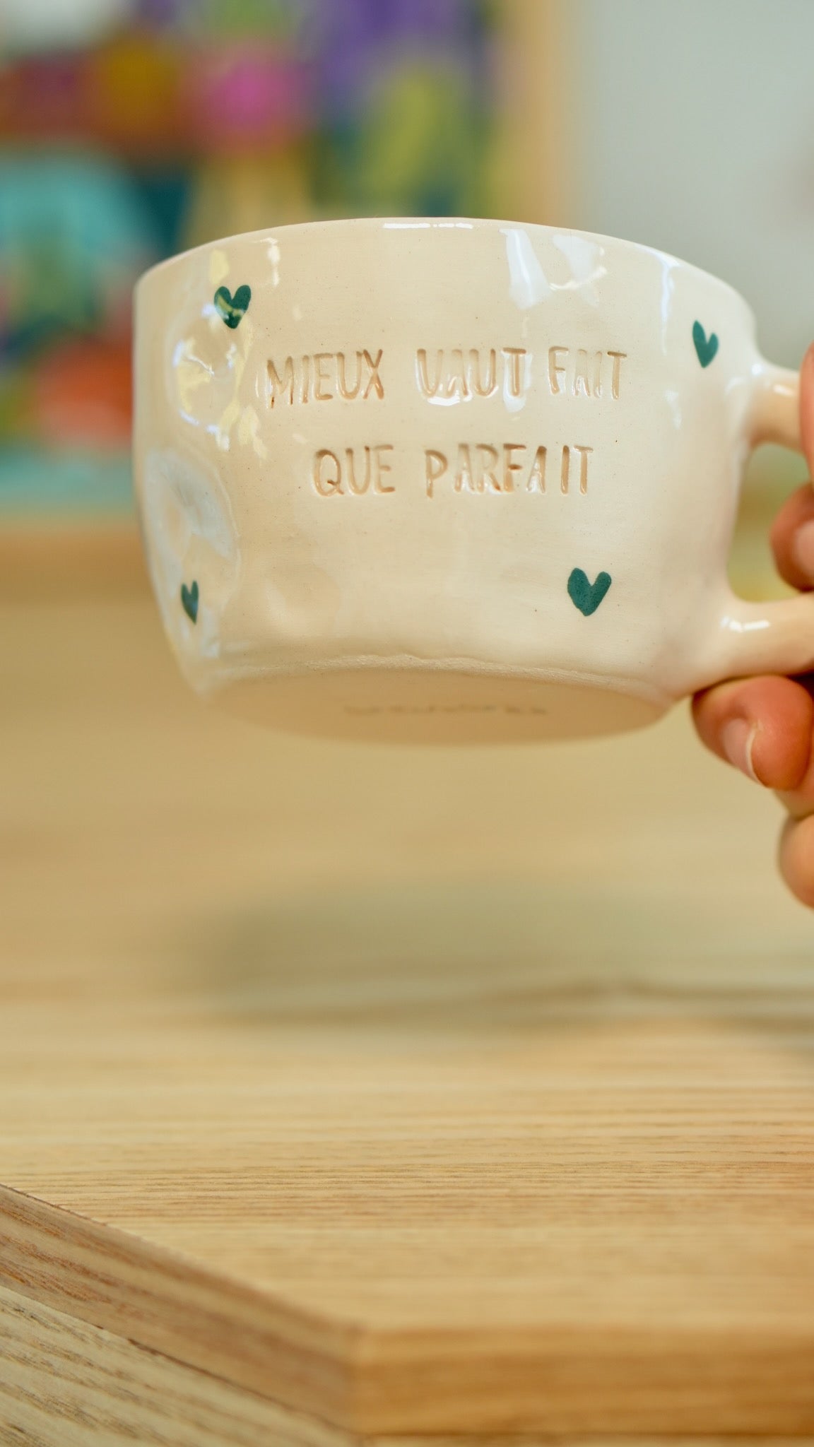Tasse &quot;Mieux vaut fait que parfait&quot;