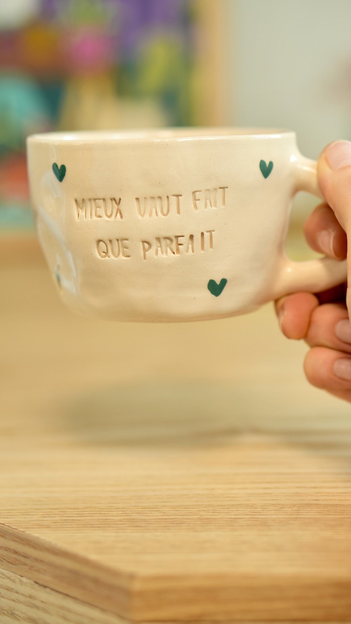 Tasse &quot;Mieux vaut fait que parfait&quot;