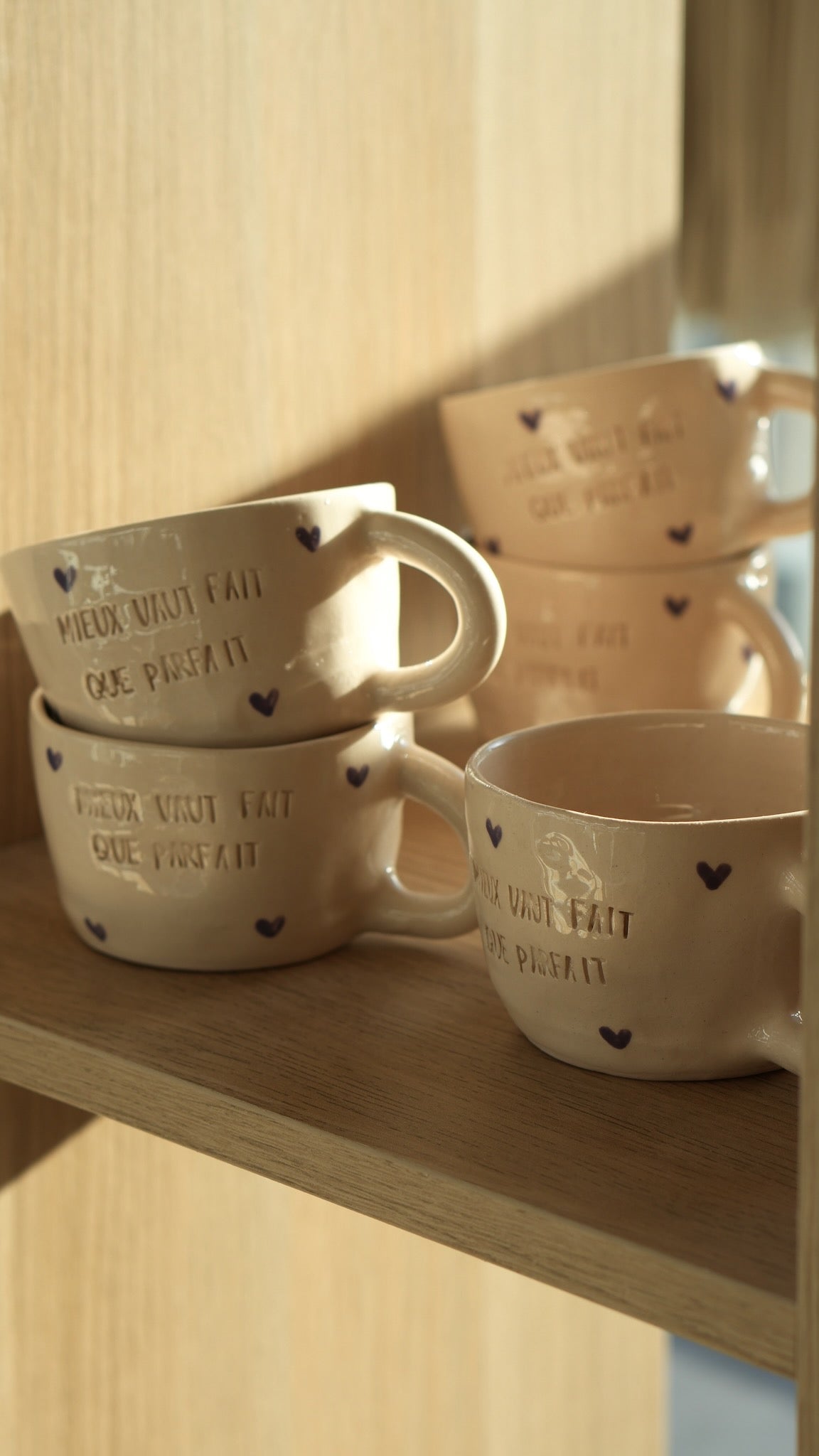 Tasse &quot;Mieux vaut fait que parfait&quot;