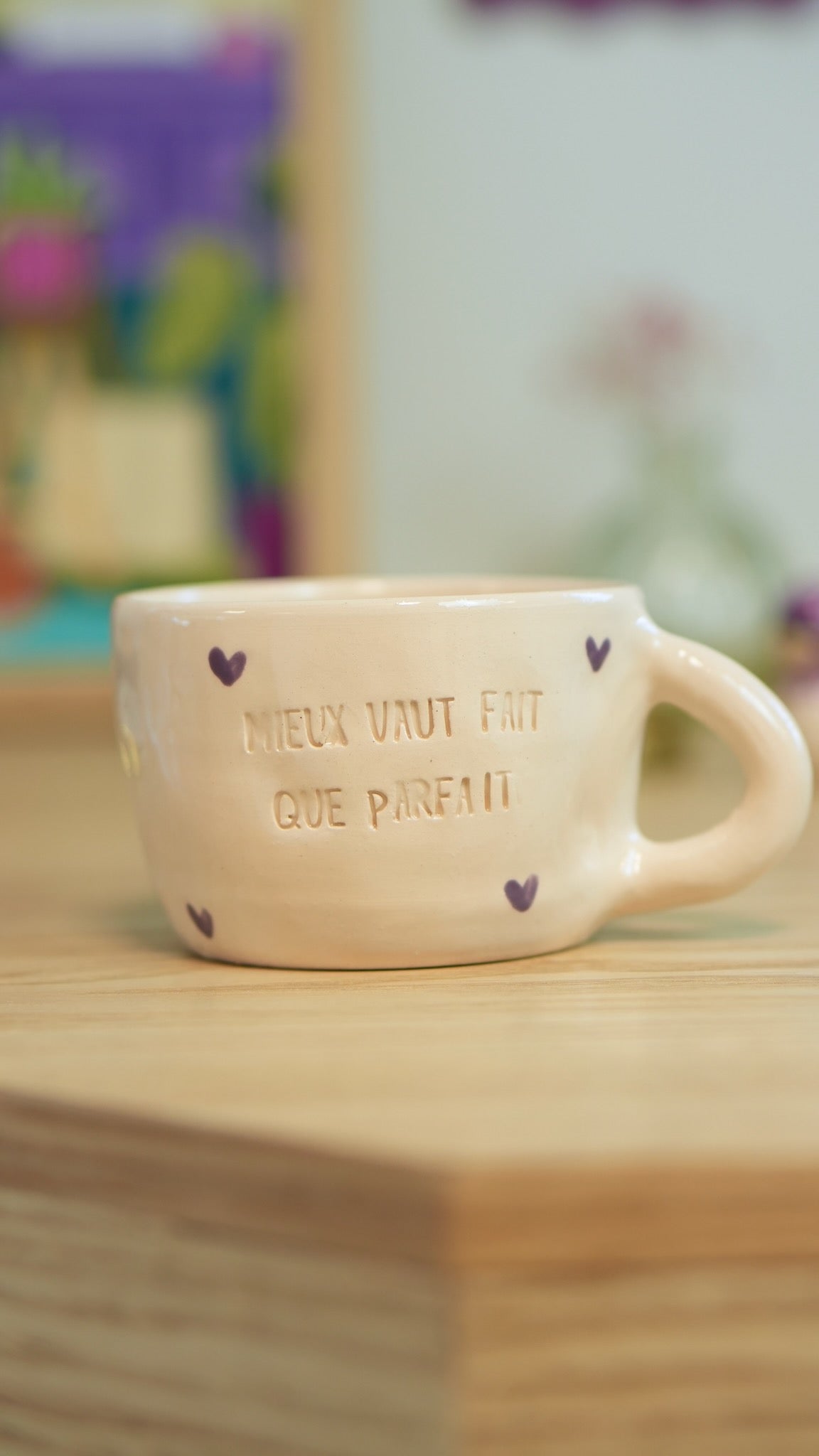 Tasse &quot;Mieux vaut fait que parfait&quot;