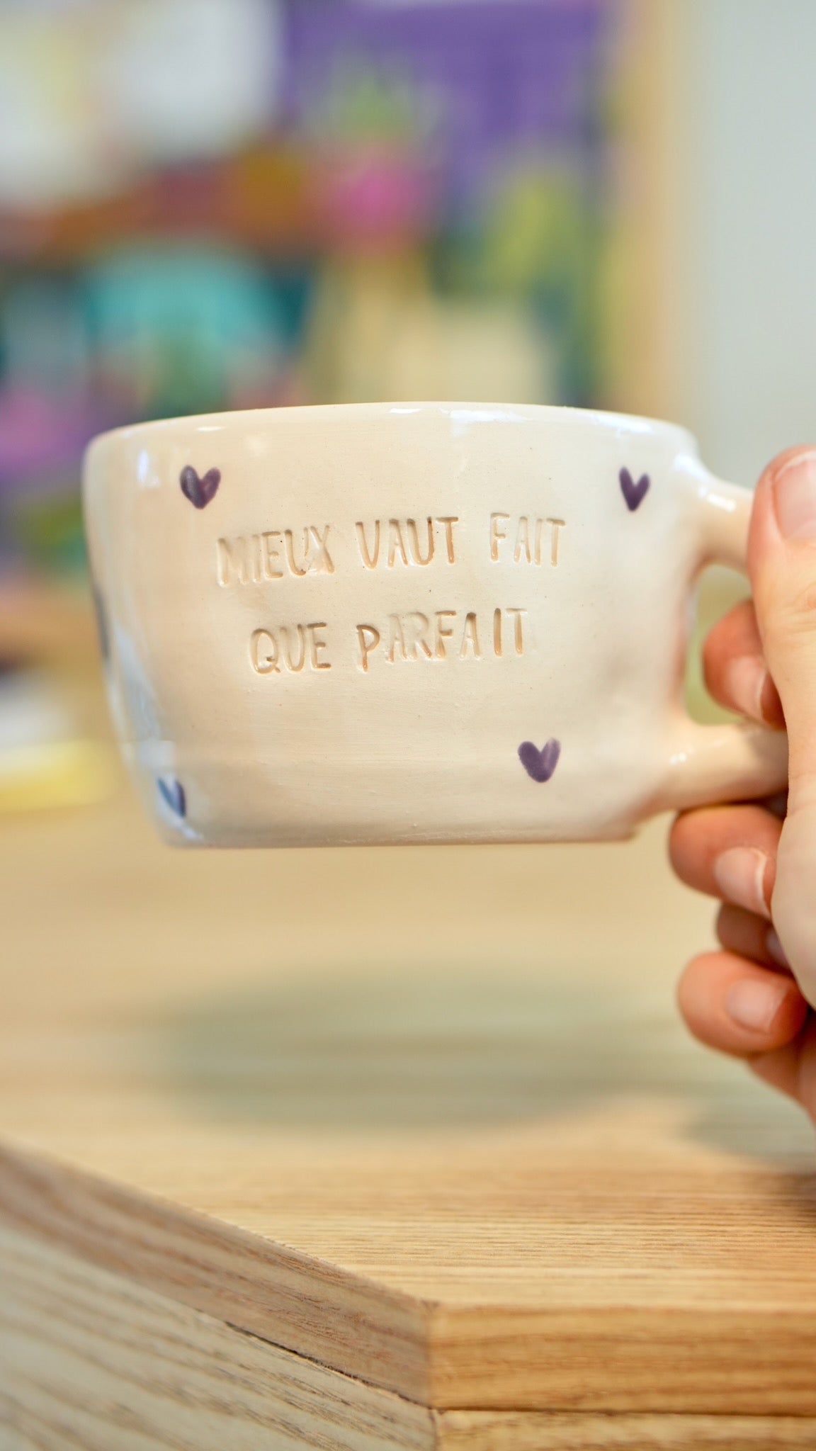 Tasse &quot;Mieux vaut fait que parfait&quot;